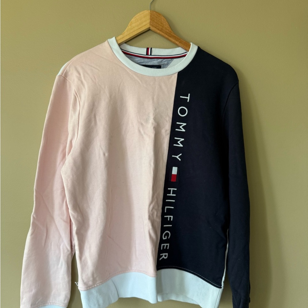 Tommy Hilfiger Cream and Pink Knit Top
